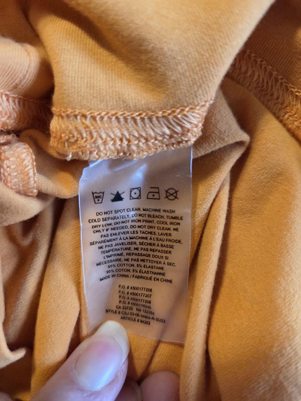 TNA Flared Leggings in Mustard Orange - Picture 5 of 5